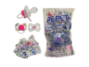 CHUPETA SILICONE PEPETA BORBOLETA RED C/25