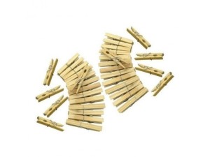 PRENDEDOR ROUPA MADEIRA  CX C/50 DZ