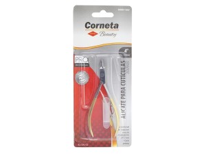 ALICATE CUTICULA CORNETA CABO DOURADO 42.100.02