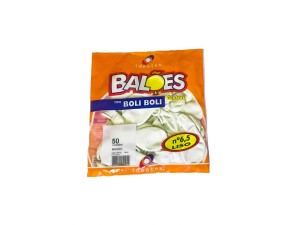 BALAO BOLI BOLI LISO COR IND. C/50 BCO